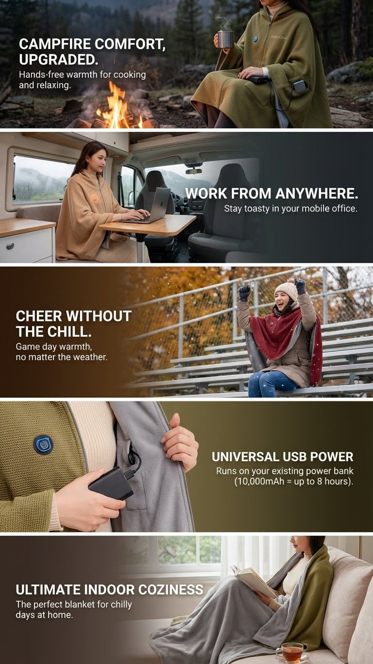 The EmberCloak™ – USB Active Heated Survival Poncho