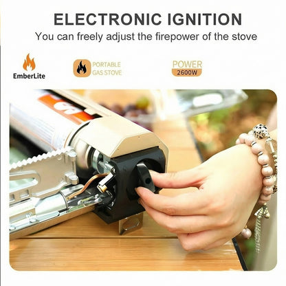 EmberLite™ Portable Folding Gas Stove – 2670W