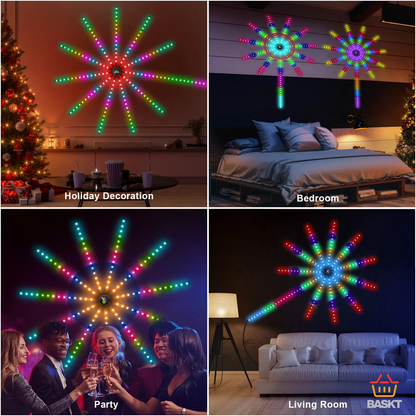 Ignix™ Music-Sync LED Firework Light Show – Smart Indoor/Outdoor Party Lights