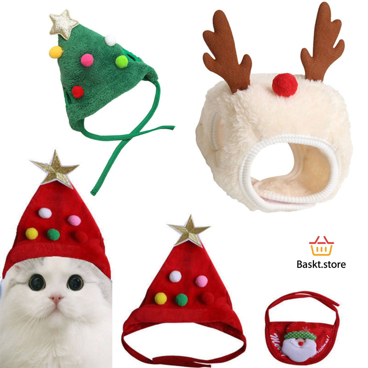 FestiPaws™ Holiday Hat – The Cutest Christmas Style for Pets