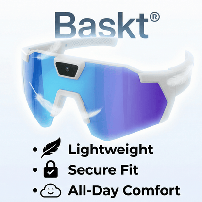 Baskt® VisionCam™ Smart Sunglasses – 1080P HD Hands-Free Camera with WiFi