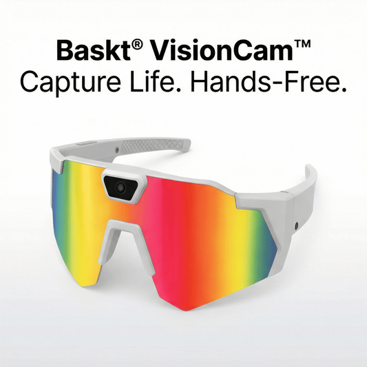 Baskt® VisionCam™ Smart Sunglasses – 1080P HD Hands-Free Camera with WiFi
