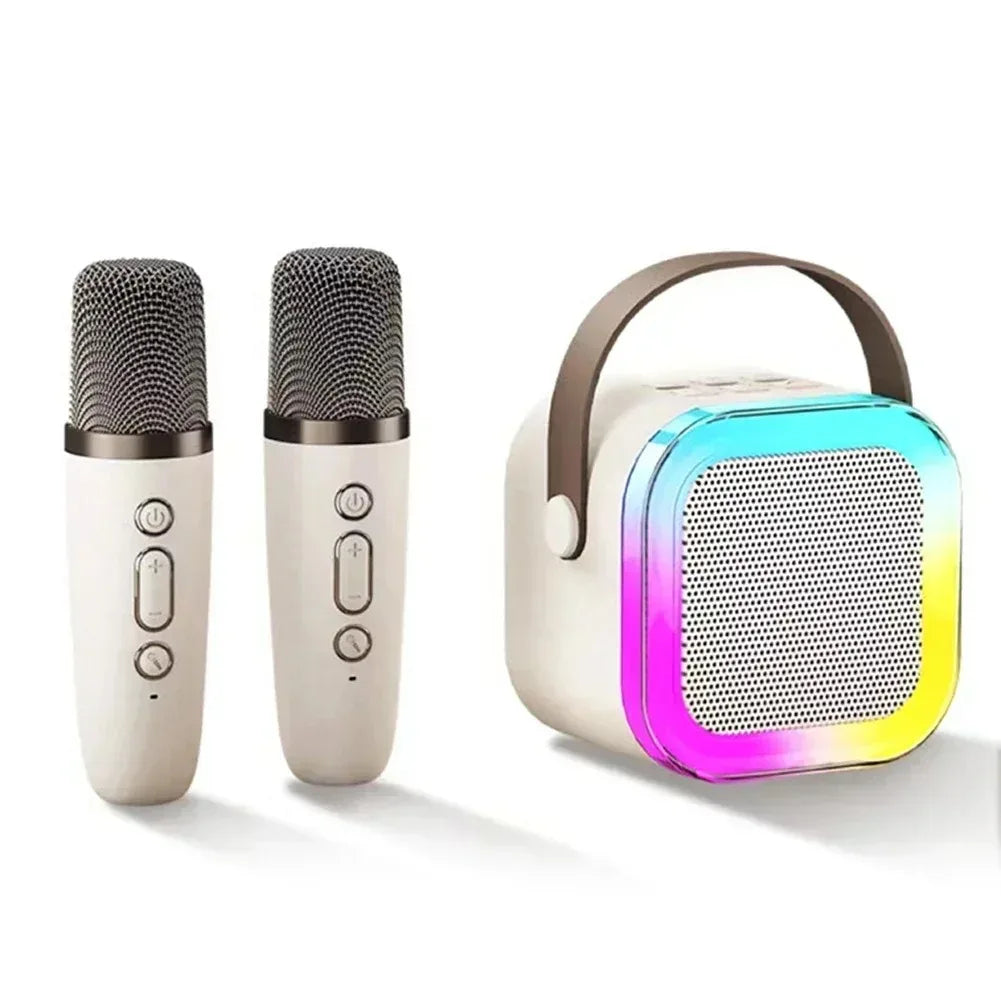 VoxStar™ Portable Karaoke Machine with Dual Wireless Mics & 3D Surround Sound