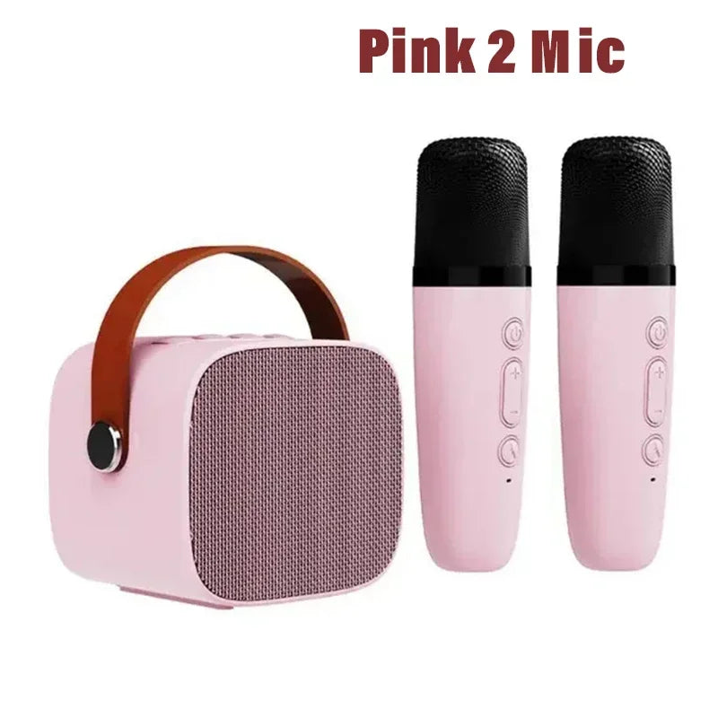 VoxStar™ Portable Karaoke Machine with Dual Wireless Mics & 3D Surround Sound
