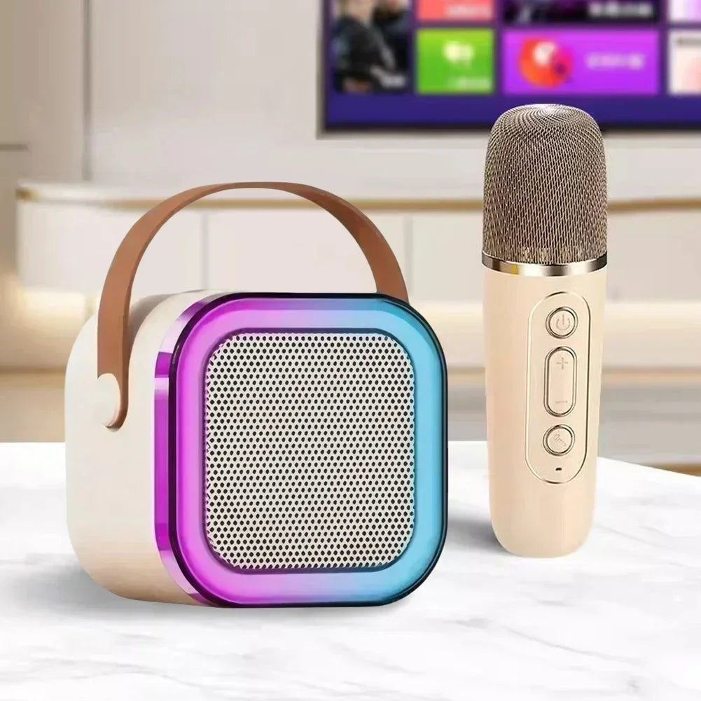 VoxStar™ Portable Karaoke Machine with Dual Wireless Mics & 3D Surround Sound