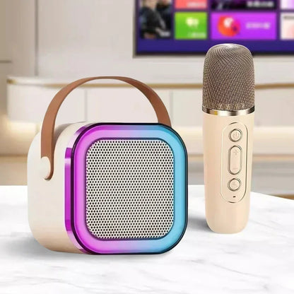 VoxStar™ Portable Karaoke Machine with Dual Wireless Mics & 3D Surround Sound