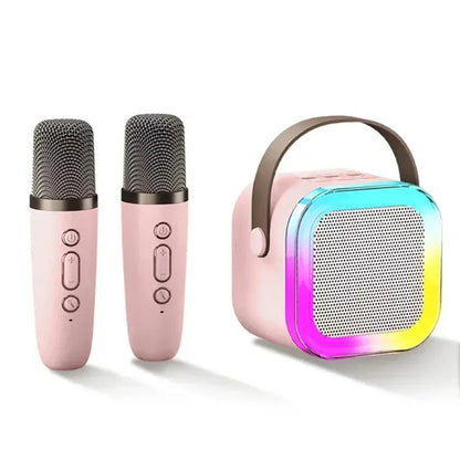 VoxStar™ Portable Karaoke Machine with Dual Wireless Mics & 3D Surround Sound