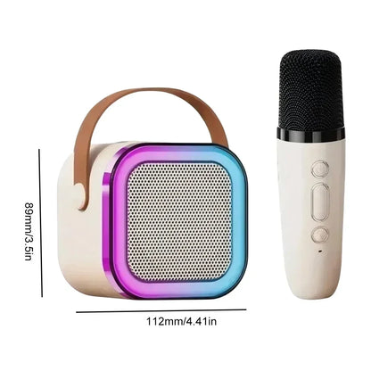 VoxStar™ Portable Karaoke Machine with Dual Wireless Mics & 3D Surround Sound