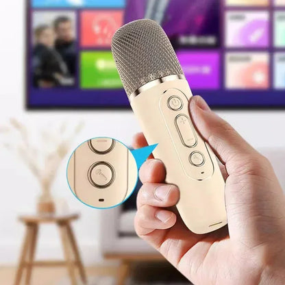 VoxStar™ Portable Karaoke Machine with Dual Wireless Mics & 3D Surround Sound